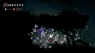Purple flowers can be destroyed to obtain Pollip Heart (Image via Team Cherry)